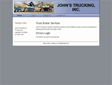 Tablet Screenshot of johnstrucking.com